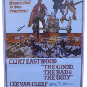 Clint Eastwood Signed Autographed 24x36 Good Bad Ugly  Poster Beckett Certified