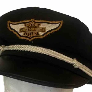 Dusty Hill ZZ Top Personally Owned Harley Davidson Captains Newsboy Hat Large