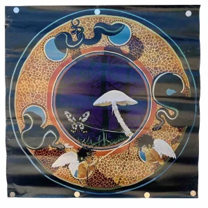 John Splinter Mushrooms Destroying Angel Vintage 1973 25" x 25" Poster #39