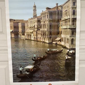 Venice Italy Travel Vintage 1970's 25.5" x 37.5" Poster #67