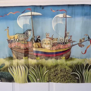 RARE Edward Lupper Vintage 1970's ORIGINAL Noah's Arc 29" x 39" Poster #117