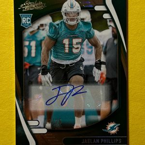 2021 PANINI ABSOLUTE JAELAN PHILLIPS ROOKIE AUTO /25 #154 DOLPHINS