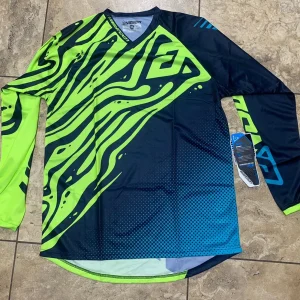 Answer Racing BMX Green & Teal Long Sleeve Jersey XL