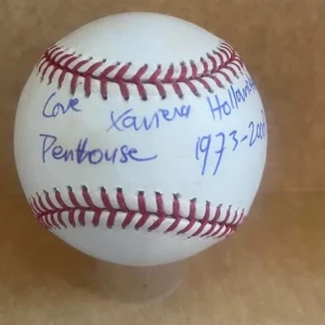 XAVIERA HOLLANDER PENTHOUSE 1973-2008 RARE SIGNED AUTOGRAPHED M.L. BASEBALL BECK