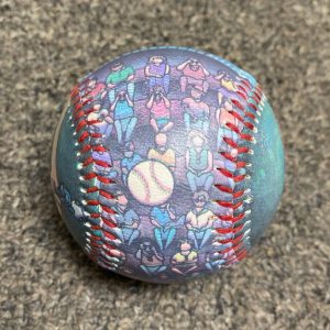 TAKE ME TO THE BALL GAME HOME RUN UNFORGETTABLE BASEBALL BALL ART L@@K