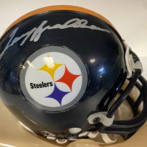 TERRY BRADSHAW PITTSBURGH STEELERS SIGNED AUTOGRAPHED MINI HELMET BECKETT BAS