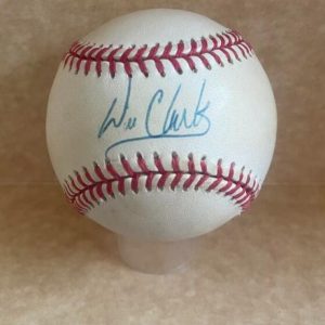 WILL CLARK GIANTS SIGNED AUTOGRAPHED VINTAGE N.L. BASEBALL BASEBALL BECKETT