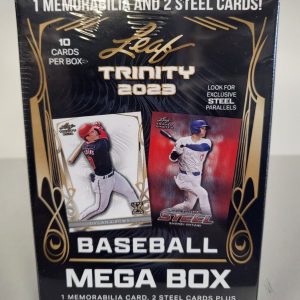 2023 LEAF TRINITY BASEBALL MEGA BOX SEALED BLASTER 10 CARDS PER BOX