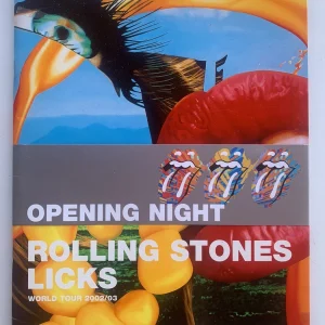 ROLLING STONES 2002-03 LICKS OPENING NIGHT Tour Concert Program Tour Book