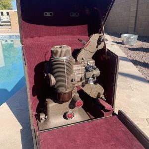 Bell & Howell 16 Dipolmat Filmo Projector, Design 57 Model X. With Original Case