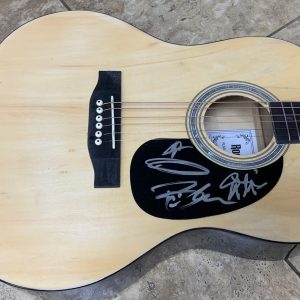 Creed Band Signed Autographed Acoustic Guitar Beckett Certified