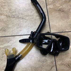 Aqua Lung Technisub Ventura Dive Snorkel Mask Tempered & Side Draft Snorkle