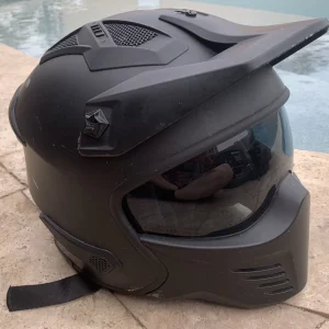 ILM ILM-726X Flip Visor Removable Face Motorcycle Black Helmet Large 59-60cm