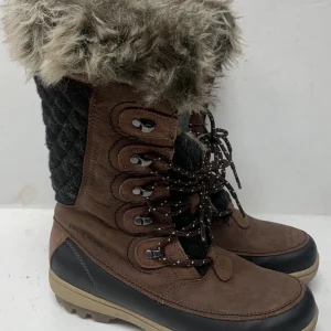 Helly Hansen Garibaldi Womens 7.5 Brown Waterproof Leather Winter Snow Boots
