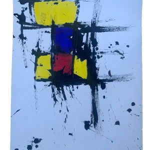 Von Allen 24" x 18" 2016 ORIGINAL Oil & Pastel Painting Titled "Honorius"