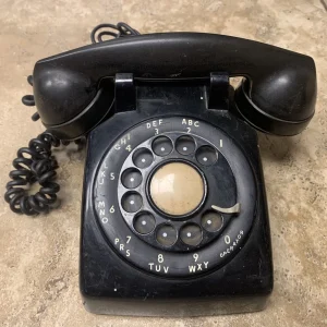 Vintage Nostalgic Black Rotary Dial Telephone Bell System Western Electric 5302G