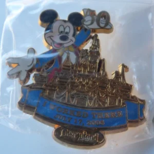 Walt Disney 2005 I Worked There 50th Mickey Mouse 1.75" Limited Edition Pin