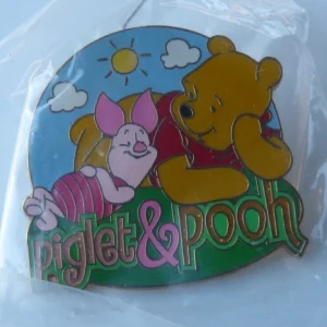 Disney Piglet & Pooh 2008 Pin Trader 1.5" Limited Collectors Pin