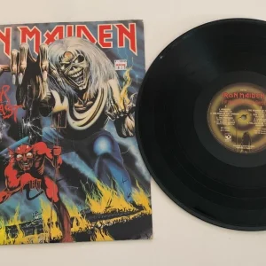 Iron Maiden Number Of The Beast LP Record Album ST-12202 Harvest 1982
