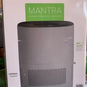 15" 1 Gallon Digital Evaporative Humidifier 4 Speed Multicolor LED NE440DGRY8