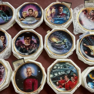Star Trek  Ltd Edition Hamilton Collector Plates Lot of 12 ESTATE FRESH