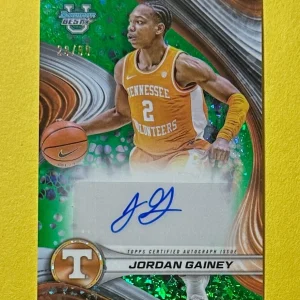 2024-25 BOWMAN'S BEST JORDAN GAINEY AUTOGRAPH GREEN /99 #B24-JG TENNESSEE