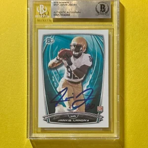 2014 BOWMAN JARVIS LANDRY BECKETT AUTHENTIC SIGNED AUTOGRAPHED CARD #R27