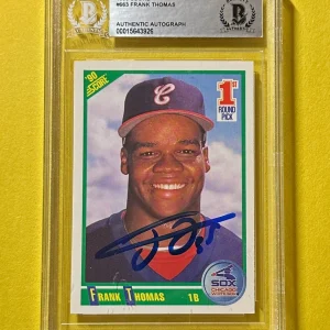 1966 SCORE FRANK THOMAS BECKETT AUTHENTIC SIGNED AUTOGRAPHED CARD #663 WHITE SOX