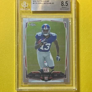 2014 TOPPS CHROME ODELL BECKHAM JR. BASE ROOKIE #117A BGS NM-MT+ 8.5 GIANTS