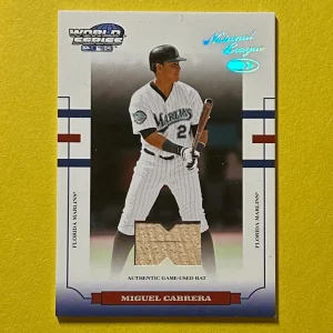 2004 DONRUSS PLAYOFF WORLD SERIES MIGUEL CABRERA BAT RELIC /100 #WS-76 MARLINS