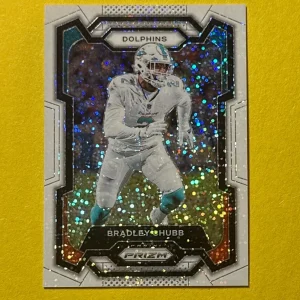 2023 PANINI PRIZM BRADLEY CHUBB WHITE SPARKLE SP #186 DOLPHINS