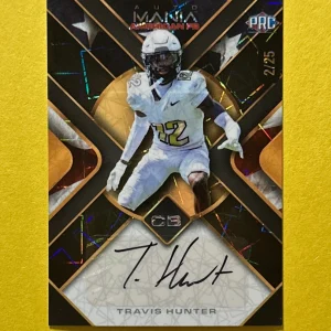 2024 WILDCARD AMERICAN FB TRAVIS HUNTER PRC AUTOGRAPH /25 #AMAT-TH