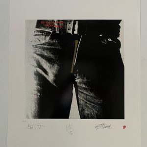 Rolling Stones Sticky Fingers PLATE Signed Autographed Lithograph