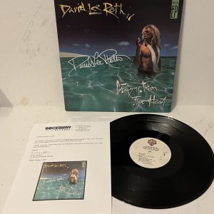 David Lee Roth Van Halen Signed Autographed LP Record Rockaway Records Certified