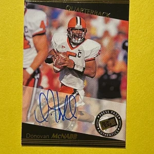 1999 PRESS PASS DONOVAN MCNABB AUTOGRAPH DRAFT PICK