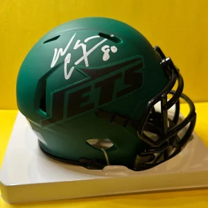 WAYNE CHREBET NEW YORK JETS SIGNED AUTOGRAPHED RAVE MINI HELMET BAS