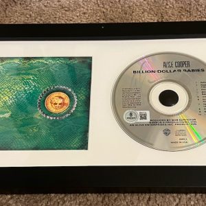 Alice Cooper $ Babies Signed Autographed Framed CD Display BAS Certified