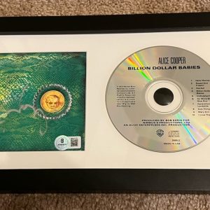 Alice Cooper Million $ Babies Signed Autographed Framed CD Display BAS Certified