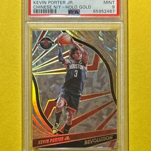 2021 PANINI REVOLUTION KEVIN PORTER JR CHINESE NEW YEAR GOLD /8 #15 PSA MINT 9