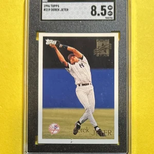 1996 TOPPS DEREK JETER #219 SGC NM MT+ 8.5 YANKEES