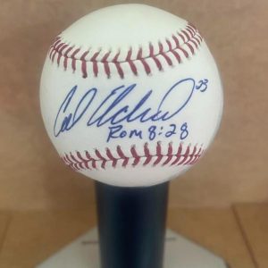 CAL ELDRED BREWERS/CARDINALS  SIGNED AUTOGRAPHED M.L. BASEBALL JSA AUTH