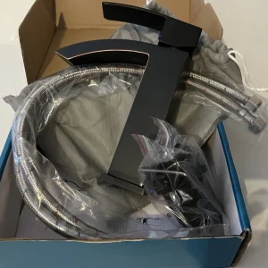 Friho Waterfall Spout Bathroom Single Faucet Brushed Nickel OHT001L