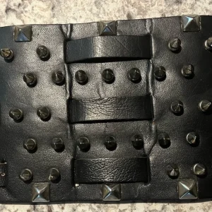 Vintage Leather Spike Studded Wristband Cuff Punk Rock Heavy Metal Biker Goth