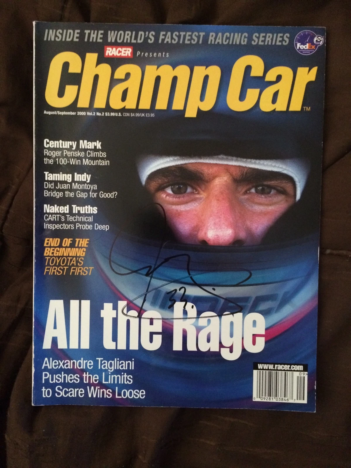 T-shirt Team Australia Champ Car – Signé Pagenaud, Tagliani, Power – Neuf