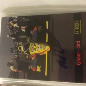 Signed Trading Card Indy 500 Car Indianapolis Al Unser Autographed