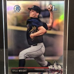 Kyle Wright 2017 Bowman Chrome 1st Refractor Atlanta Braves Rookie