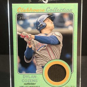 2017 Heritage Minors Clubhouse Collection Relics Green DC Dylan Cozens 02/99