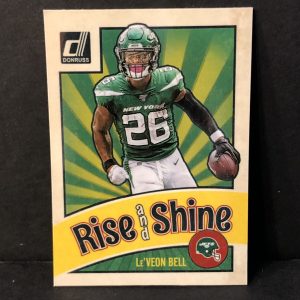 Le’Veon Bell 2020 Panini Donruss Rise and Shine Magnet Jets Card #9