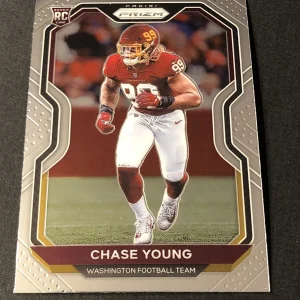 2020 Panini Prizm Chase Young Rookie RC Base #383 Washington Football Team