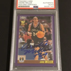 2000-2001 Andre Miller Topps Chrome Signed Autographed Cleveland Cavs Psa/Dna